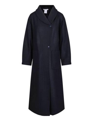 Amber Long Coat Outerwear Coats Winter Coats Blue Once Untold