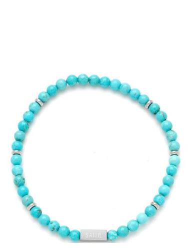 Evelution - Bracelet With Green Mix Pearls Armbånd Smykker Blue Samie
