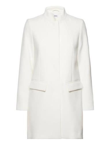 Coats Woven Tynd Frakke White Esprit Casual