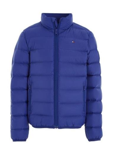 U Essential Light Down Jacket Foret Jakke Blue Tommy Hilfiger