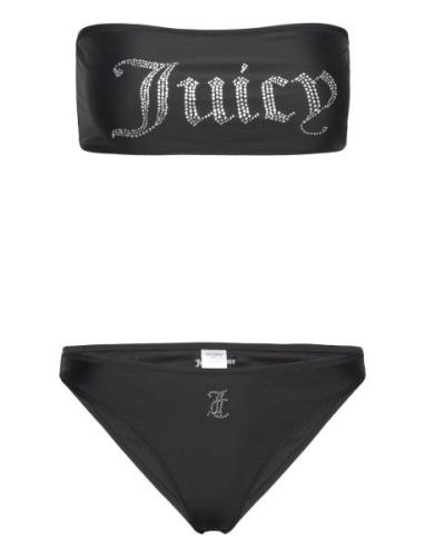 Ariel Bandeau Bikini Set Bikini Black Juicy Couture