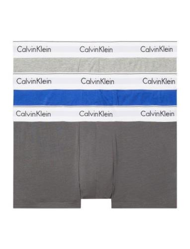 Low Rise Trunk 3Pk Boxershorts Grey Calvin Klein