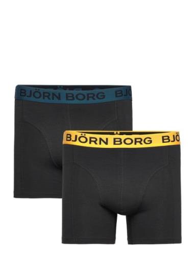 Cotton Stretch Boxer 2P Boxershorts Black Björn Borg