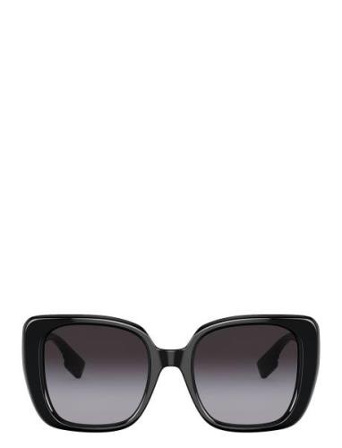 Helena Firkantede Solbriller Black Burberry Sunglasses