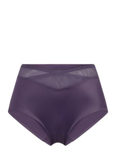 True Shape Sensation Maxi Lingerie Panties High Waisted Panties Purple...