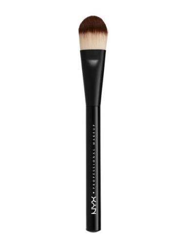 Pro Flat Foundation Brush Ansigtsbørste Makeup Nude NYX Professional M...