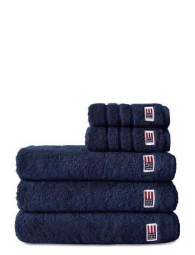 Original Towel Navy Home Textiles Bathroom Textiles Towels Blue Lexing...
