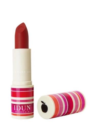 Matte Lipstick Jordgubb Læbestift Makeup Red IDUN Minerals