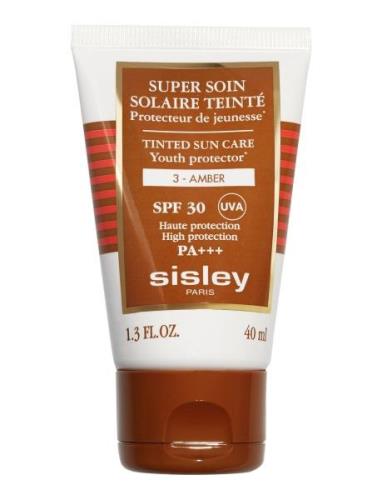 Super Soin Solaire Tinted Sun Care Spf30 3 Amber Solcreme Krop Brown S...