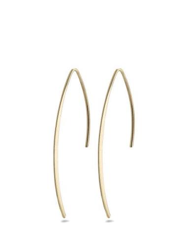 Agatha Recycled Earrings Gold-Plated Ørestickere Smykker Gold Pilgrim