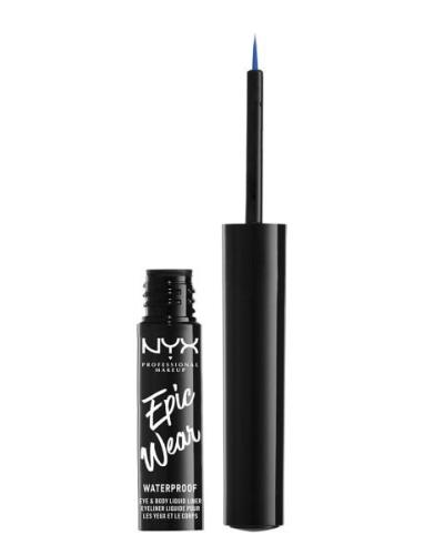 Epic Wear Liquid Liner Eyeliner Makeup Blue NYX Professional Makeup