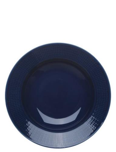 Swedish Grace Plate Deep 25Cm Home Tableware Plates Deep Plates Blue R...