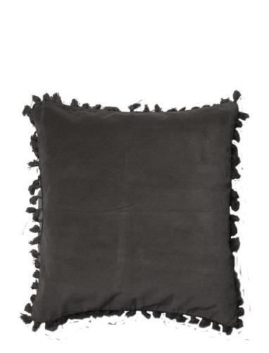 Pudebetræk, Velour/Bomuld M/Frynser Home Textiles Cushions & Blankets ...