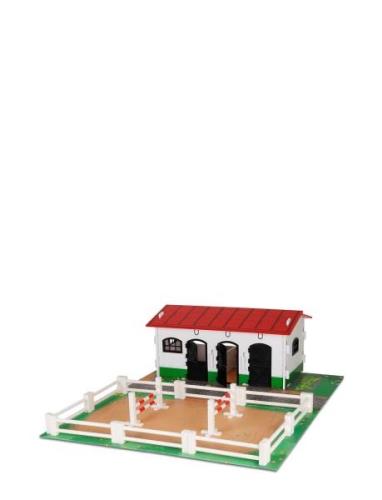 Stall Med Paddock Toys Playsets & Action Figures Wooden Figures Multi/...