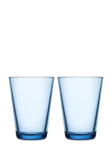 Kartio Tumbler 40Cl Aqua 2Pcs Home Tableware Glass Drinking Glass Blue...