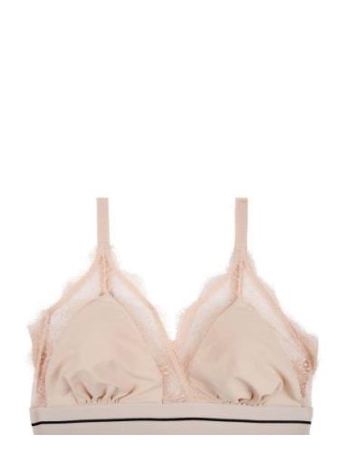 Love Lace Lingerie Bras & Tops Soft Bras Bralette Beige Love Stories