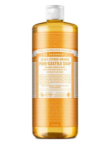 Pure Castile Liquid Soap Citrus-Orange Shower Gel Badesæbe Nude Dr. Br...