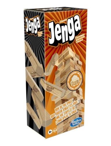Classic Jenga Game Toys Puzzles And Games Games Board Games Beige Hasb...