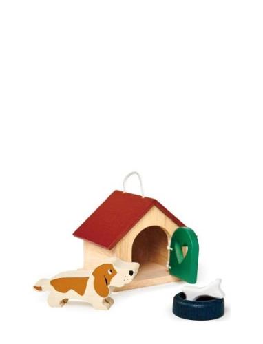 Pet Dog Set Toys Playsets & Action Figures Wooden Figures Multi/patter...