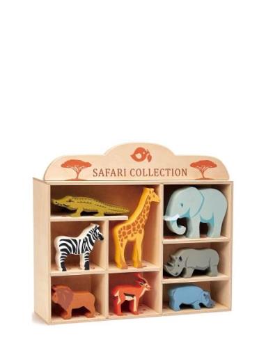 Safari Animals In Shelf Toys Playsets & Action Figures Wooden Figures ...