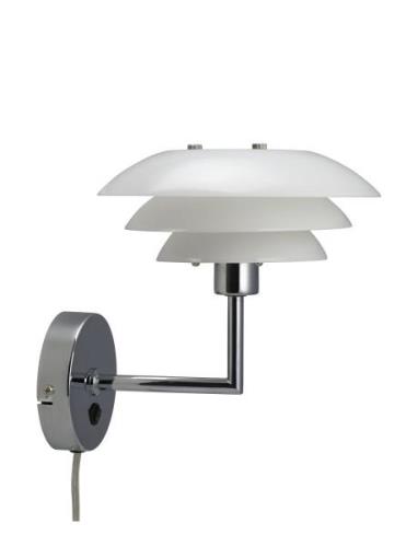 Dl20 Opal Væglampe Home Lighting Lamps Wall Lamps Silver Dyberg Larsen