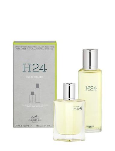 H24 Edt Refill Spray + Bottle Refill Parfume Eau De Parfum Nude HERMÈS
