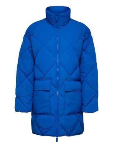 Slfheidi Puffer Jacket B Quiltet Jakke Blue Selected Femme