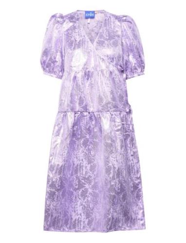 Mikacras Dress Knælang Kjole Purple Cras