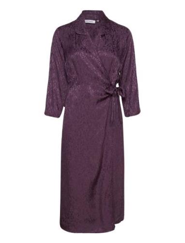 Forakb Dress Knælang Kjole Purple Karen By Simonsen
