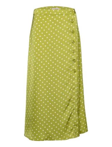 Anja Skirt Lang Nederdel Green A-View
