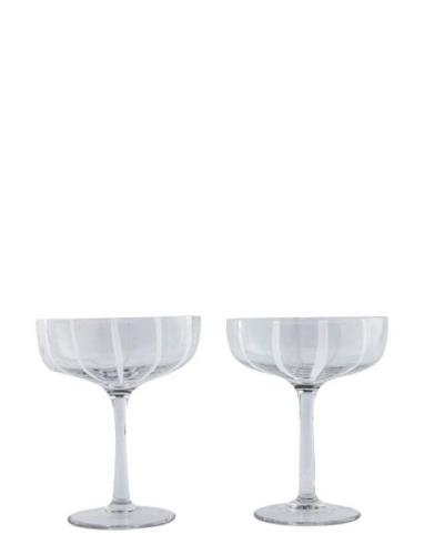 Mizu Coupe Glass - Pack Of 2 Home Tableware Glass Champagne Glass Nude...