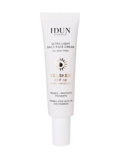 Ultra Light Daily Face Cream Solsken Spf 50 Solcreme Ansigt Nude IDUN ...