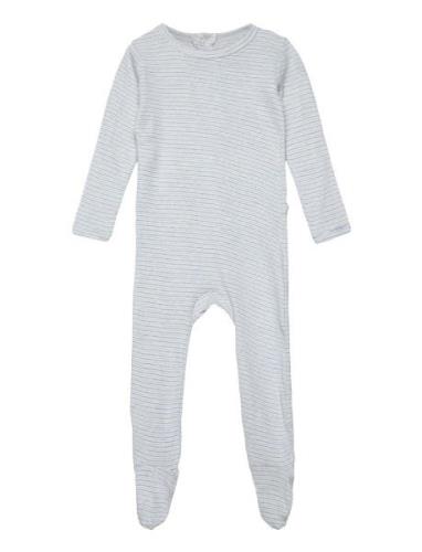 Striped Full Body W. Back Opening Pyjamas Sie Jumpsuit Multi/patterned...