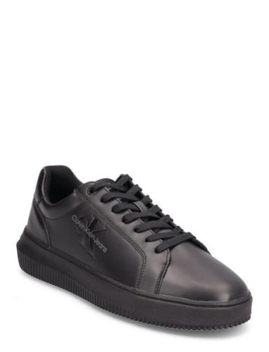 Chunky Cupsole Mono Lth Low-top Sneakers Black Calvin Klein