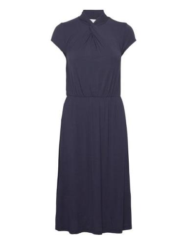 Dress Knælang Kjole Navy Rosemunde