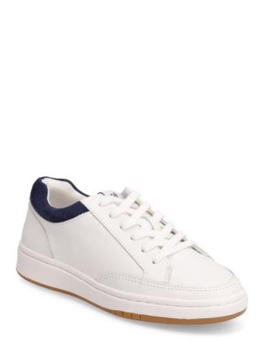 Hailey Leather & Suede Sneaker Low-top Sneakers White Lauren Ralph Lau...