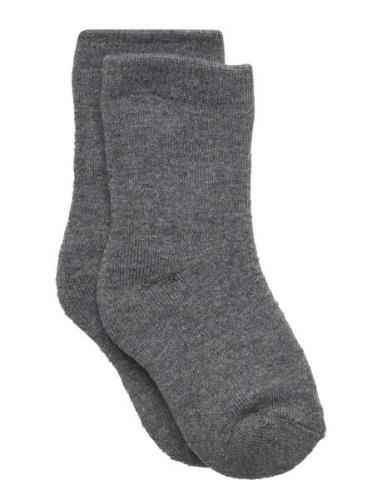 Nmmwaksi Wool Terry Sock Xxiii Sokker Strømper Grey Name It