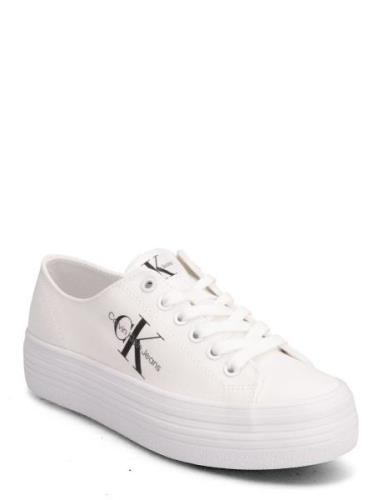 Vulc Flatform Essential Mono Low-top Sneakers White Calvin Klein
