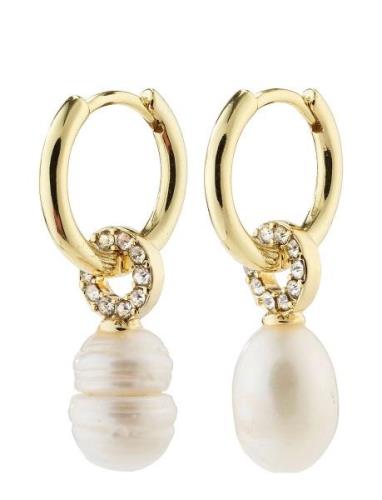 Baker Freshwater Pearl Earrings Gold-Plated Ørestickere Smykker Multi/...