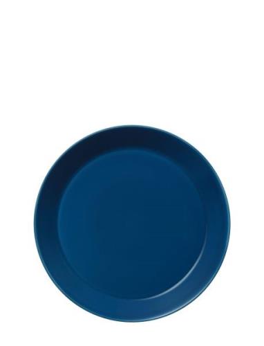 Teema Plate 23Cm Vintage Blue Home Tableware Plates Dinner Plates Navy...