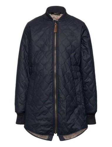 Duvet Girls Coat Outerwear Jackets & Coats Quilted Jackets Navy Mikk-l...