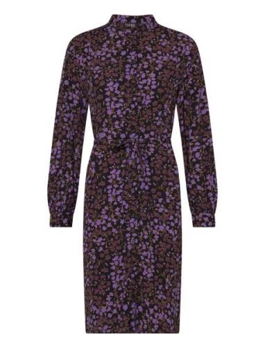 Slkenna Shirt Dress Knælang Kjole Purple Soaked In Luxury