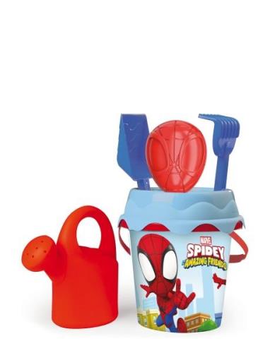 Spidey Medium Garnished Bucket Toys Outdoor Toys Sand Toys Multi/patte...