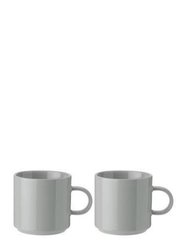 Stelton Mug 2 Pcs Home Tableware Cups & Mugs Coffee Cups Grey Stelton