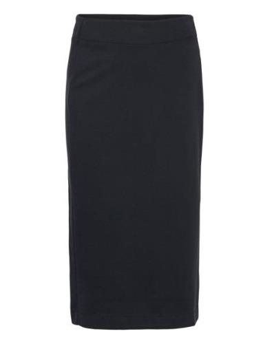 Aronoiw Long Skirt Knælang Nederdel Black InWear