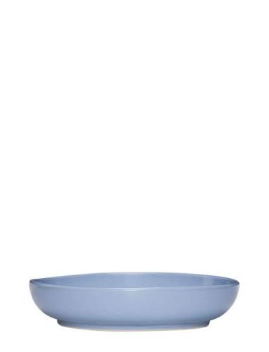Amare Dyb Tallerken Home Tableware Plates Deep Plates Blue Hübsch