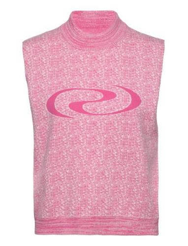 Rosers Knit Vest Vests Knitted Vests Pink Résumé