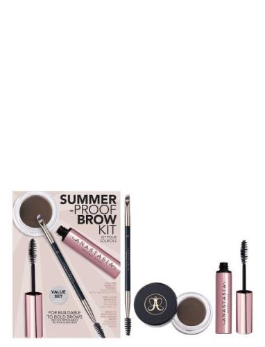 Summer Proof Brow Kit Dark Brown Øjenbrynsgel Makeup Brown Anastasia B...