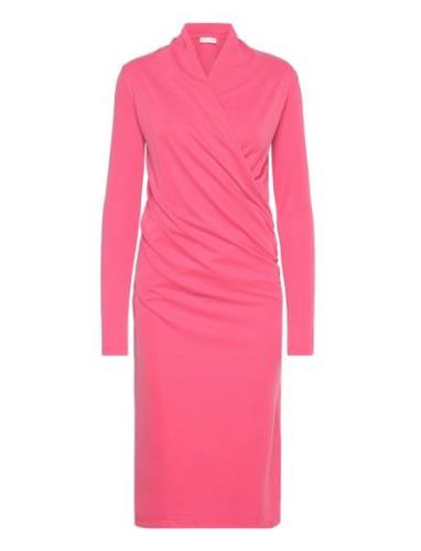 Alanoiw Wrap Dress Knælang Kjole Pink InWear