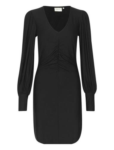 Rifagz V-Neck Short Dress Kort Kjole Black Gestuz